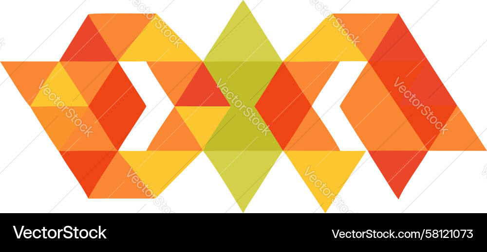 Geometric Triangle Pattern Vector Image