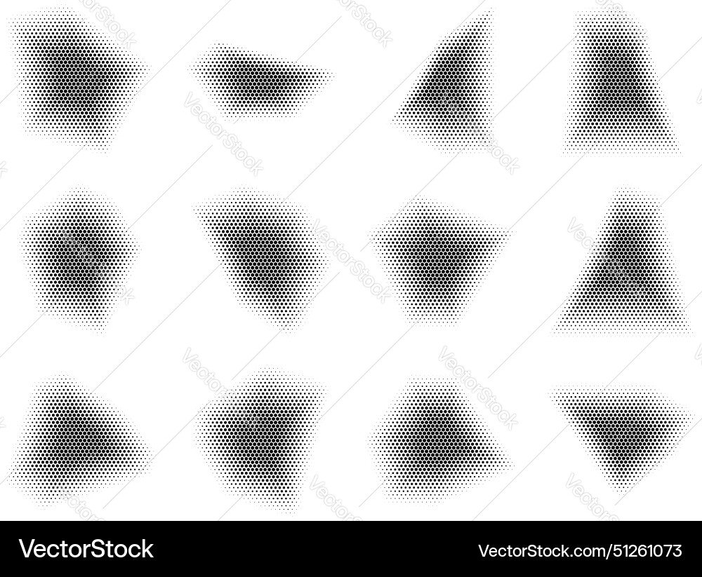 Halftone hexagon pattern reprographic technique Halftone hexagon pattern reprographic technique vector image