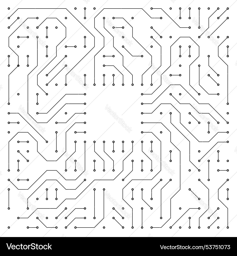 Intricate Circuit Pattern vector image