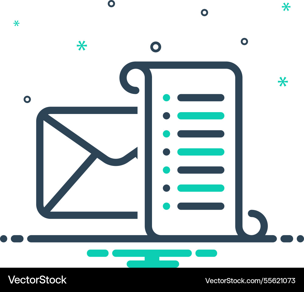 Mailing list Vector Image