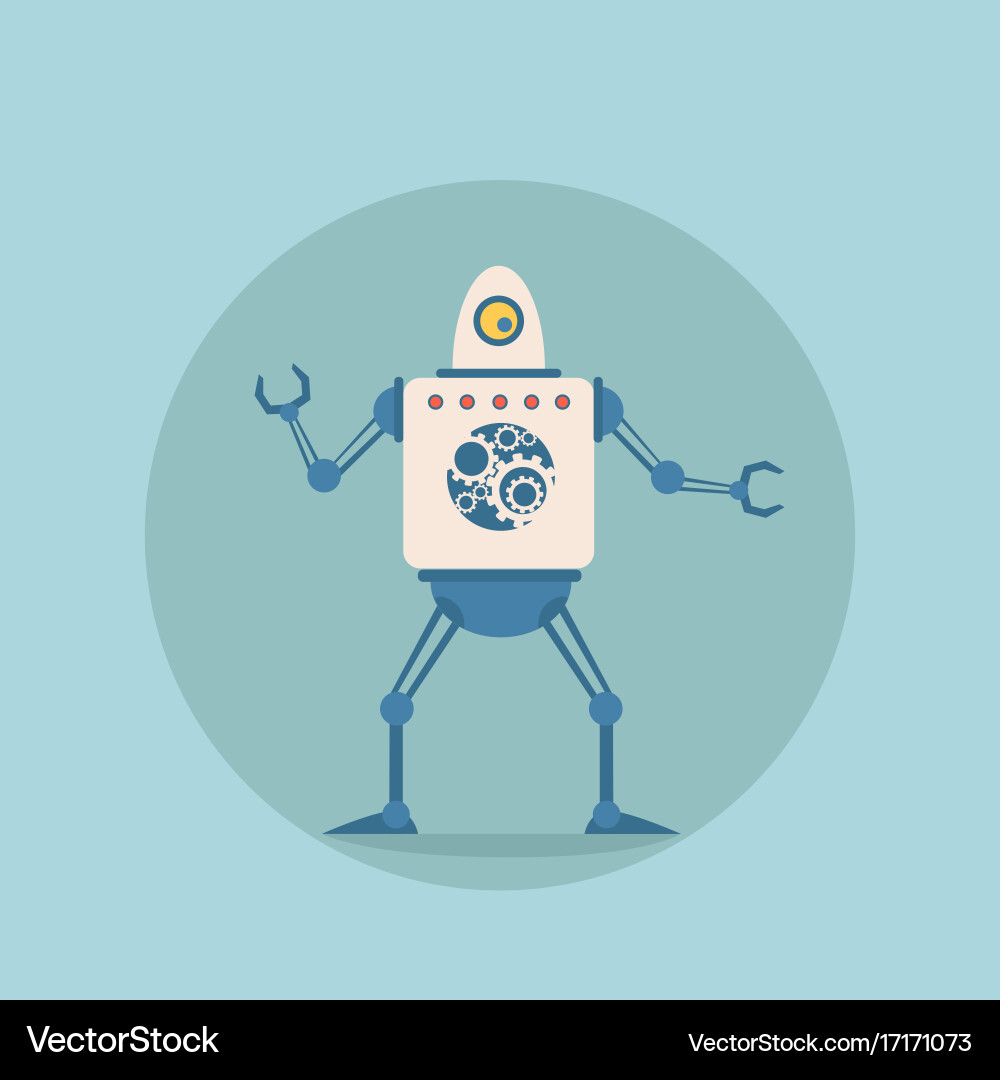 Modern robot futuristic artificial intelligence Vector Image