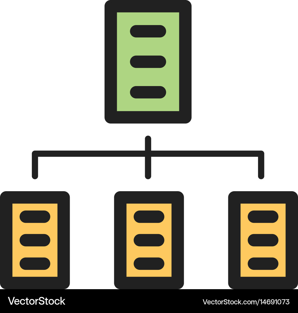 Organizations network Vector Image