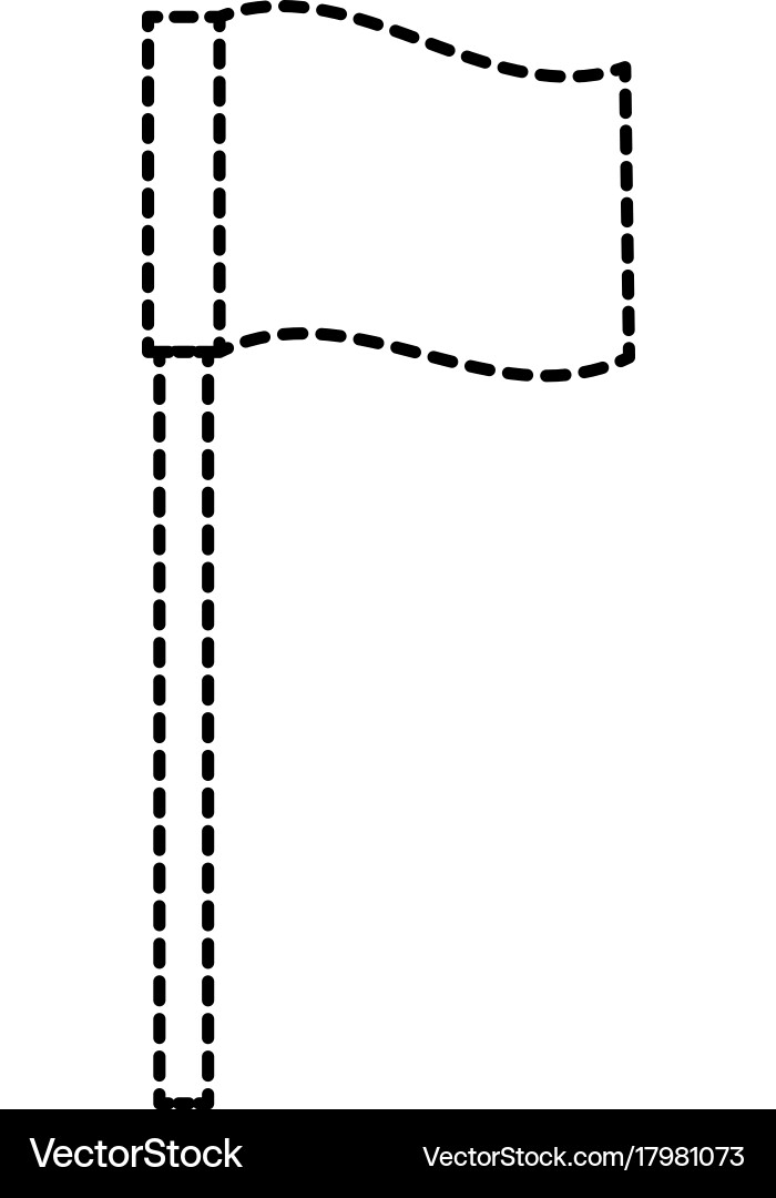 Pointer location flag isolated icon vector image