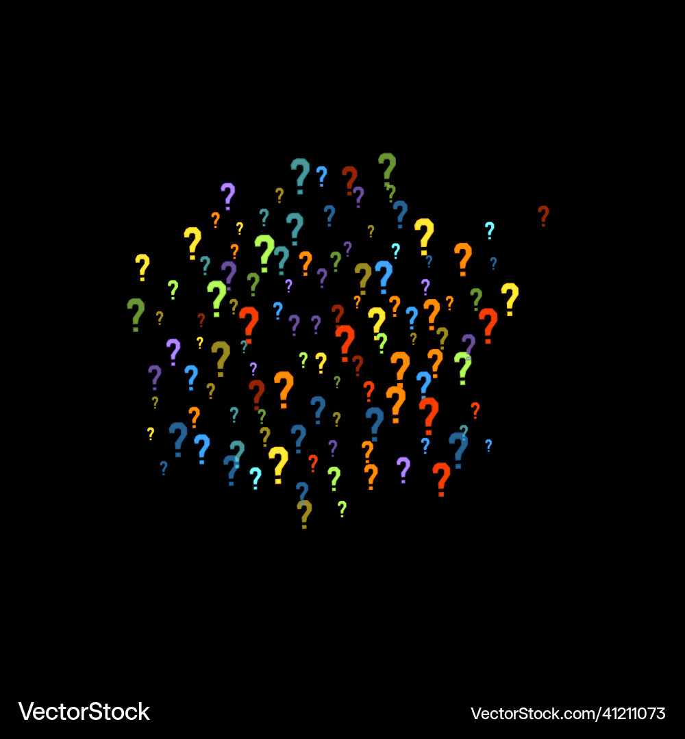 Question marks quiz doubt poll query public Question marks quiz doubt poll query public Vector Image