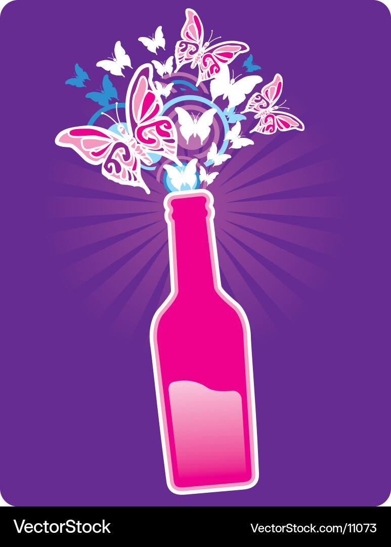Retro Spring Bottle Vector Image