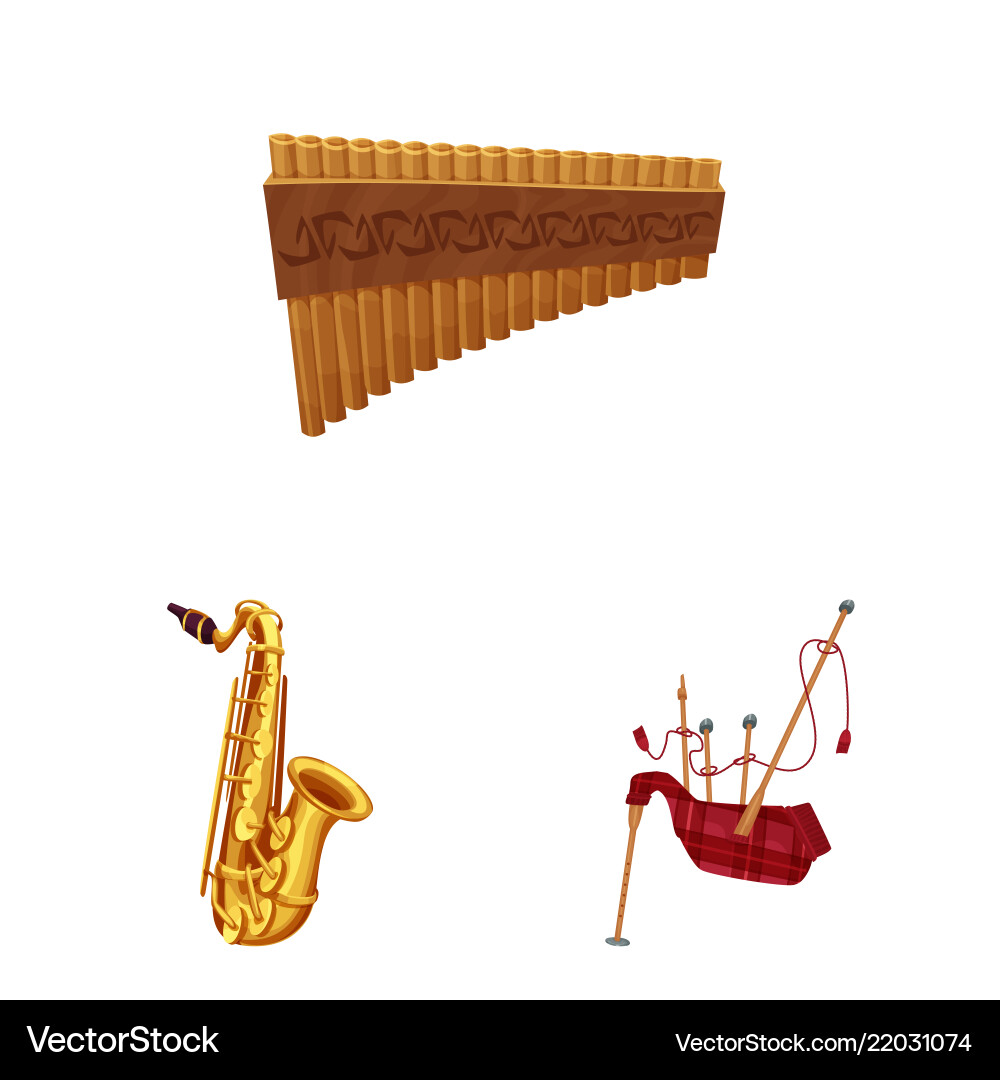 Isolated object of music and tune icon set Isolated object of music and tune icon set vector image
