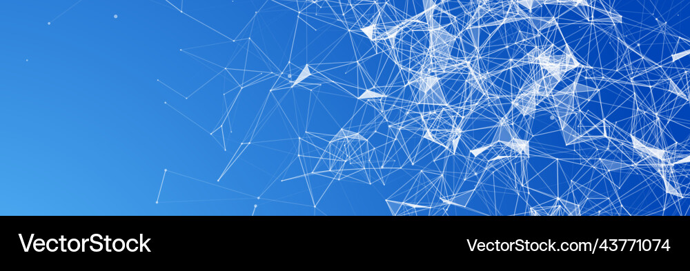 Modern Science Network Background vector image