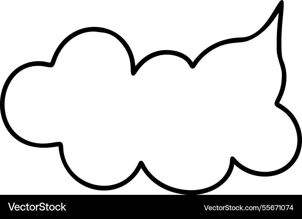 Speech blank cloud bubble ideal for creating Speech blank cloud bubble ideal for creating vector image