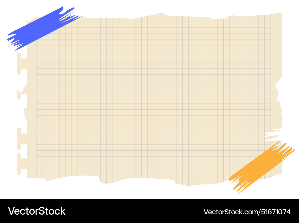 Torn sheet paper empty style Torn sheet paper empty style vector image
