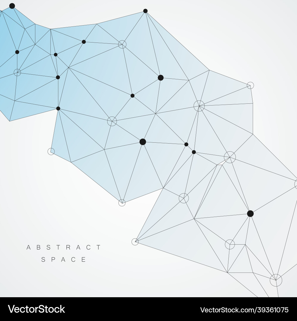 Abstract connection structure with dots and lines Abstract connection structure with dots and lines Vector Image