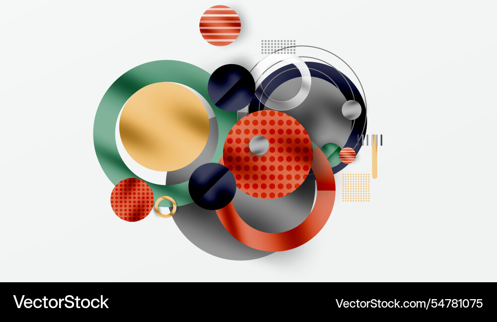 Abstract geometric background with overlapping Vector Image