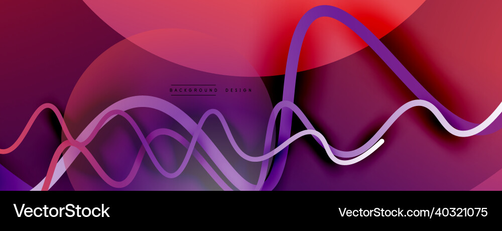 Abstract gradient background with wave line Abstract gradient background with wave line Vector Image