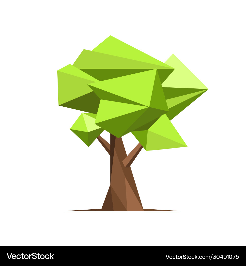 Abstract style tree Abstract style tree vector image