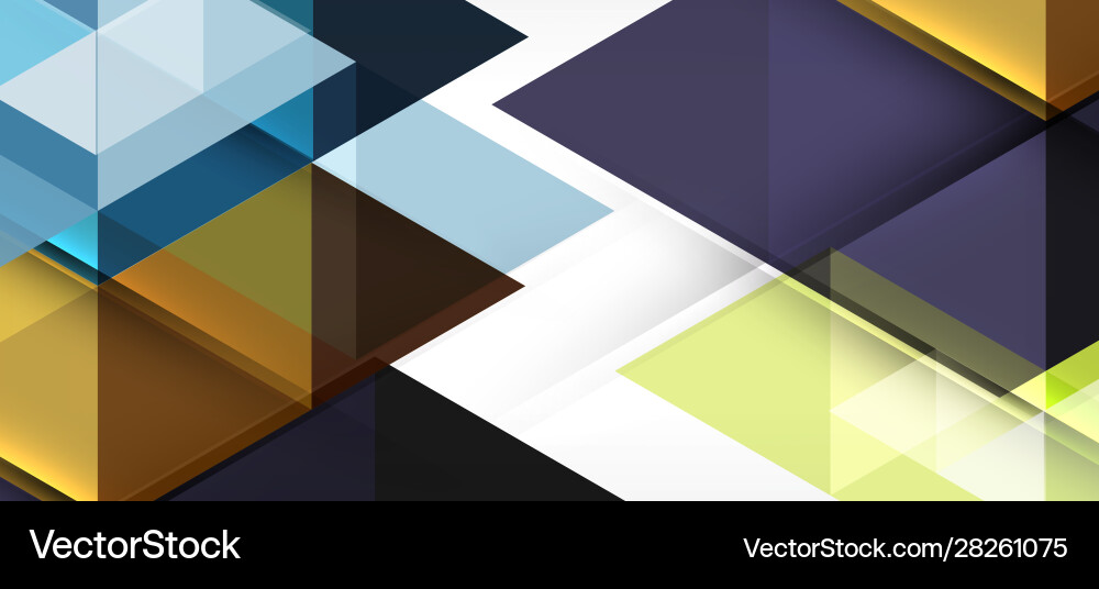 Abstract triangle pattern colorful backdrop Vector Image