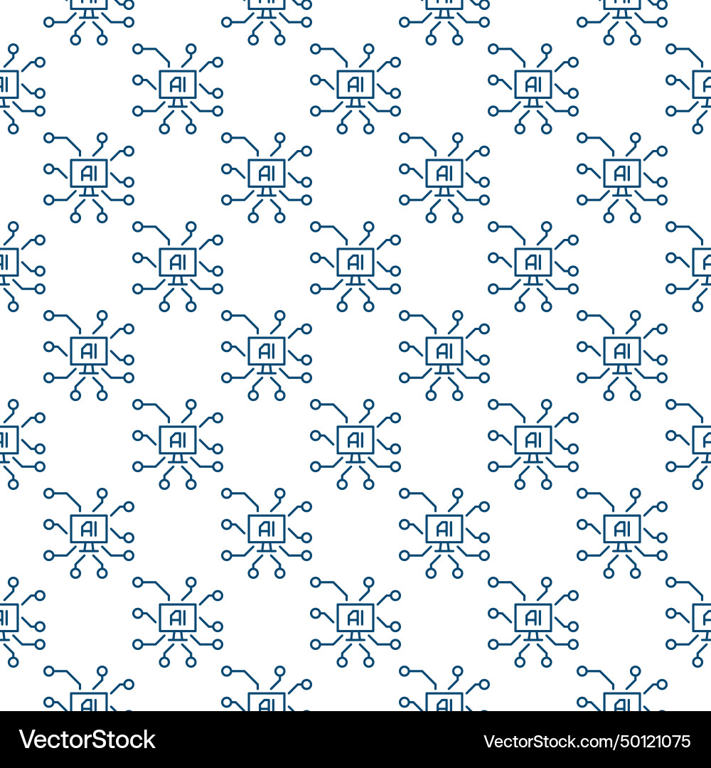 Artificial intelligence and personal computer ai Artificial intelligence and personal computer ai Vector Image