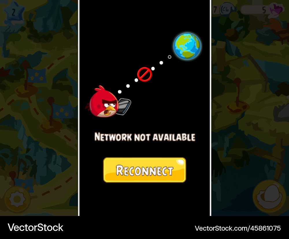 Complete set of level button game ui pop-up icon Vector Image