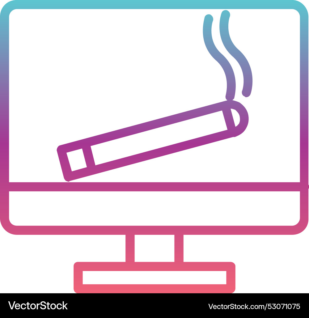 Computer line gradient design Vector Image