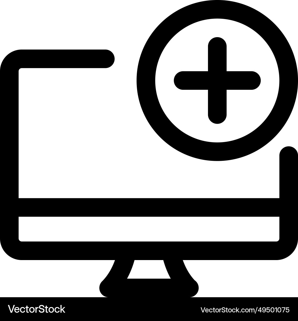 Creating or add new items on desktop vector image