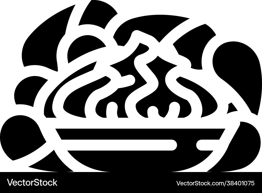 Crisps wasabi glyph icon Crisps wasabi glyph icon vektorbild