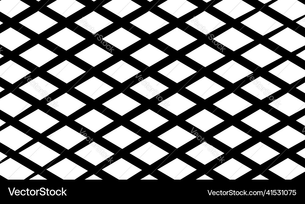 Diagonal oblique grid mesh pattern lattice Vector Image