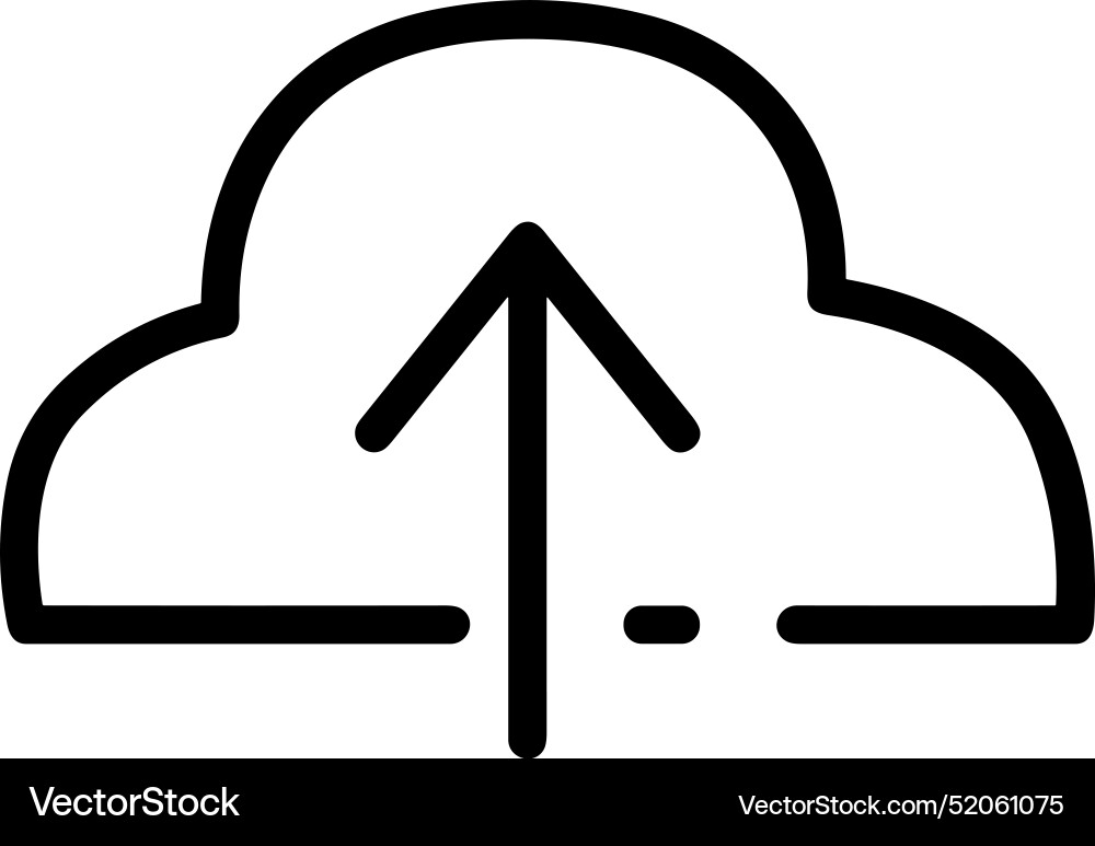 Upload outline icon symbol image Vector Image