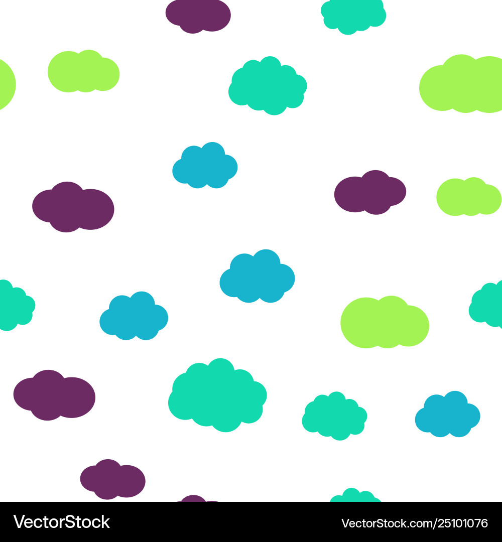 Cloudy sky seamless pattern texture Cloudy sky seamless pattern texture vector image