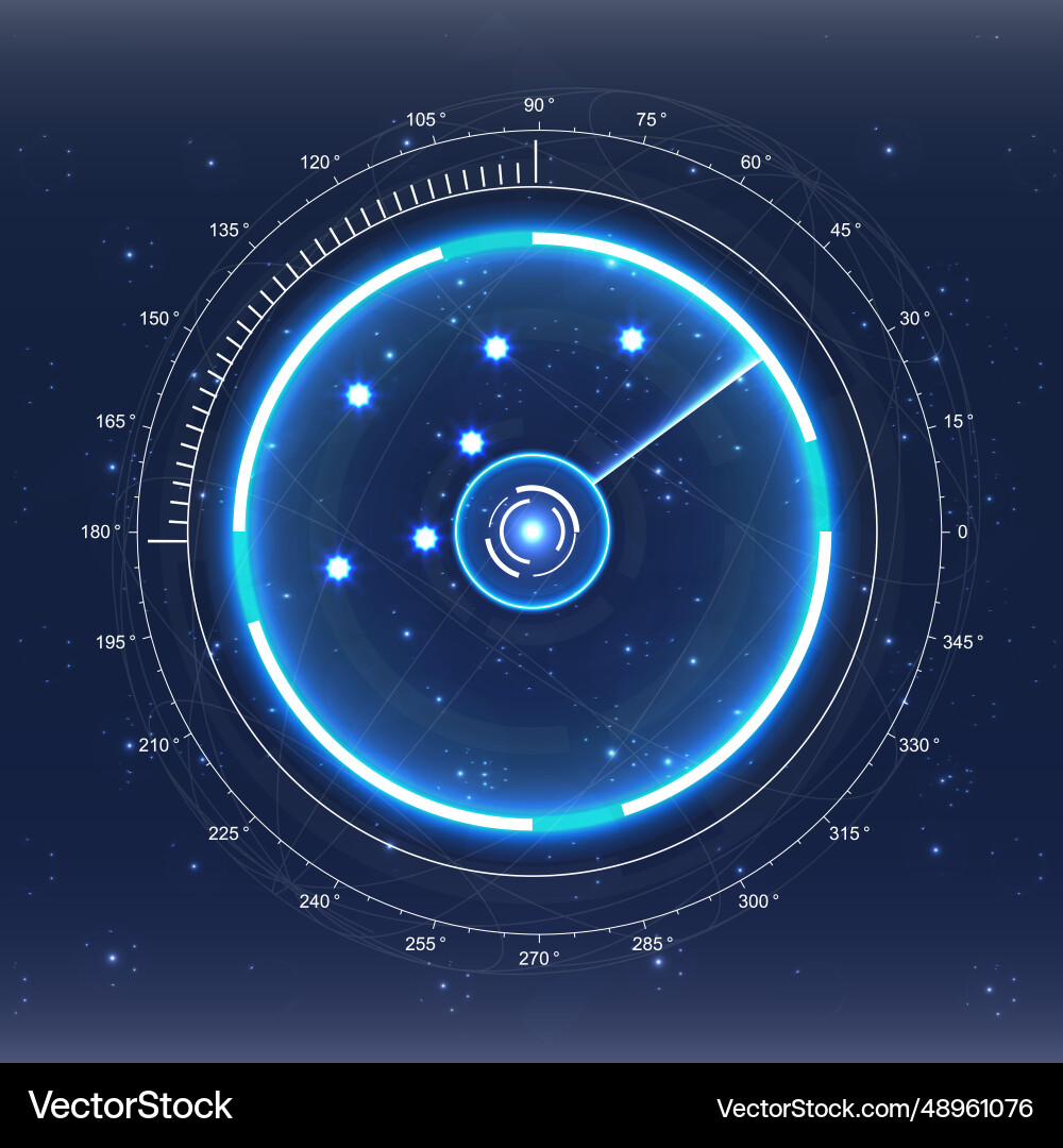 Digital hud display Digital hud display vector image