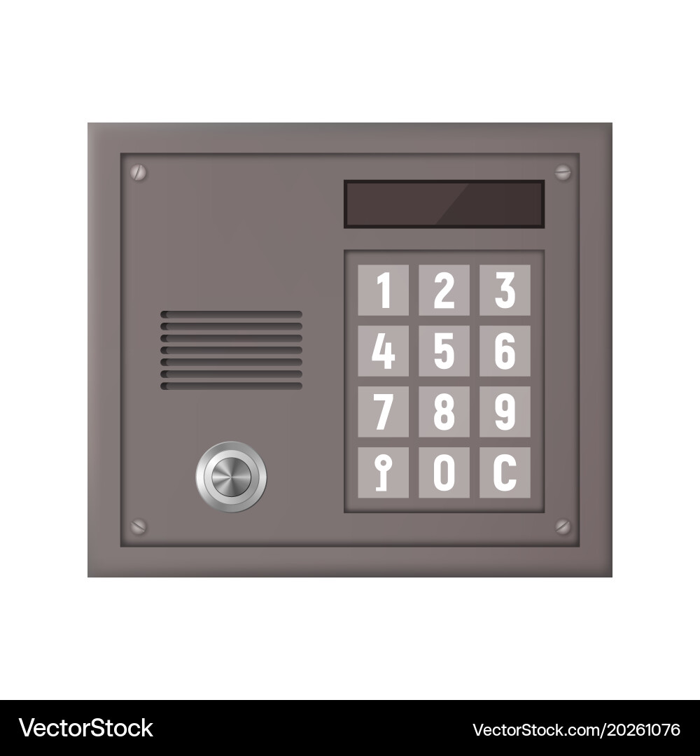 Digital intercom vector image