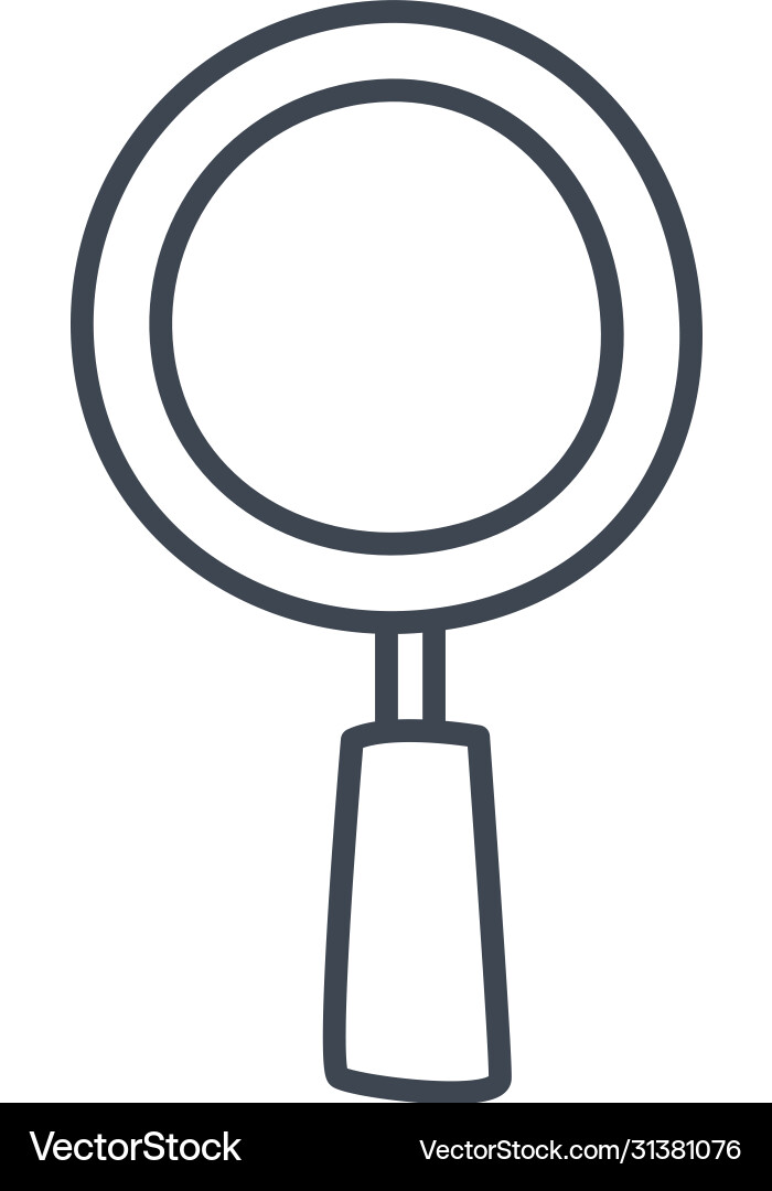 Isolated lupe line style icon design Isolated lupe line style icon design vector image