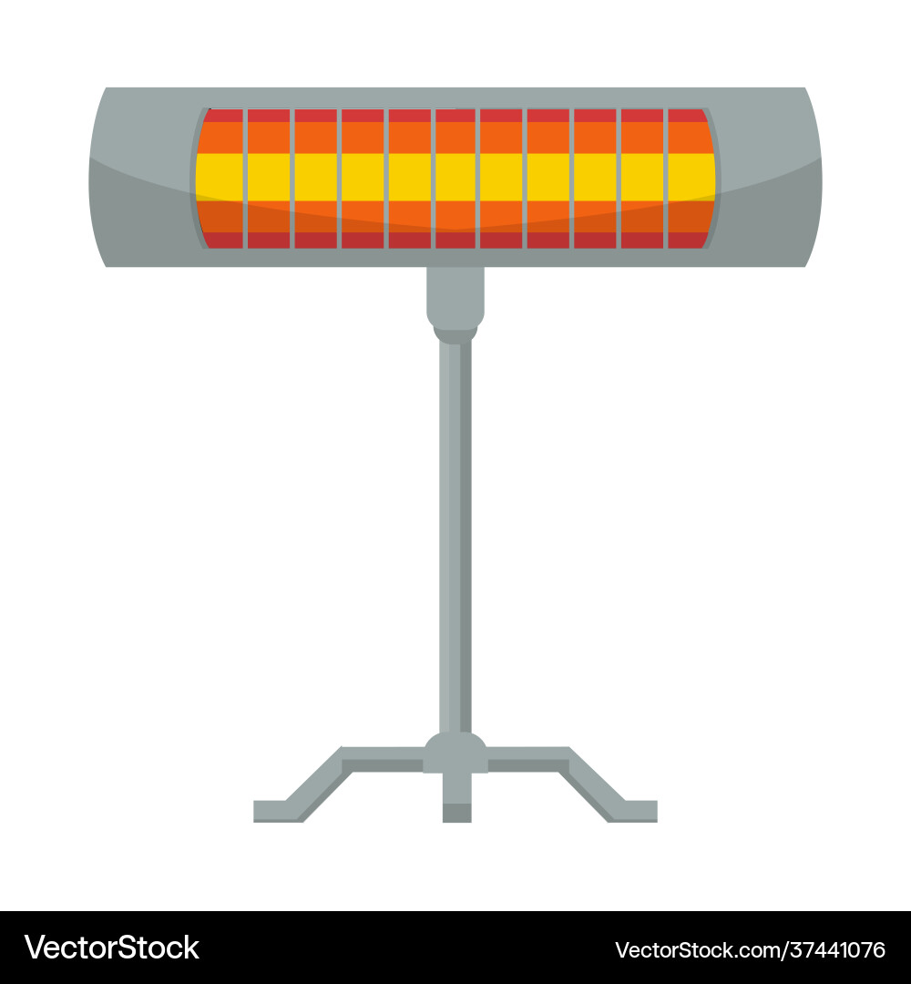 Isolated object heater and infrared symbol web vector image