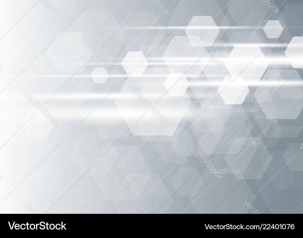 Modern Hexagon Abstract Background vector image