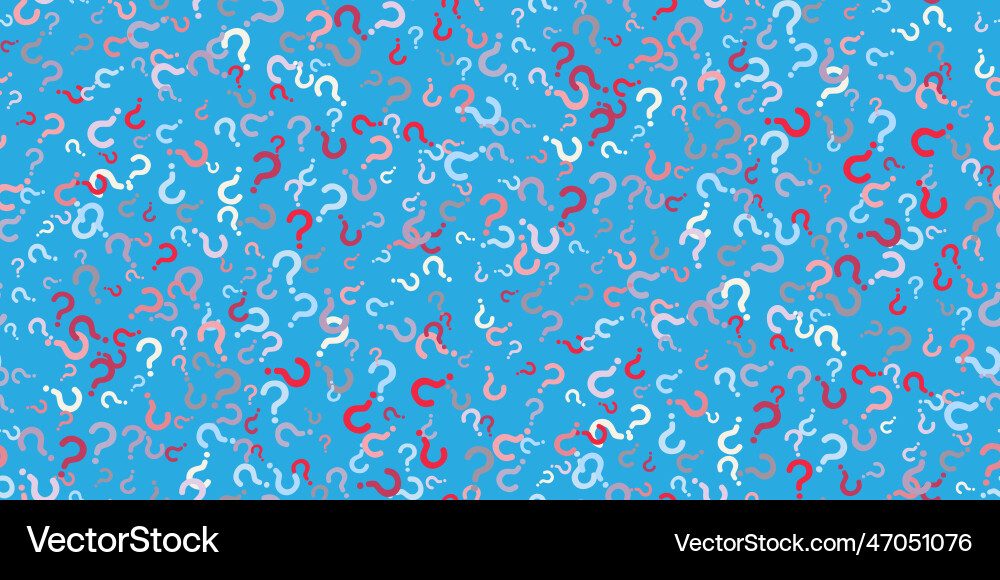 Seamless pattern of color question marks Seamless pattern of color question marks vector image