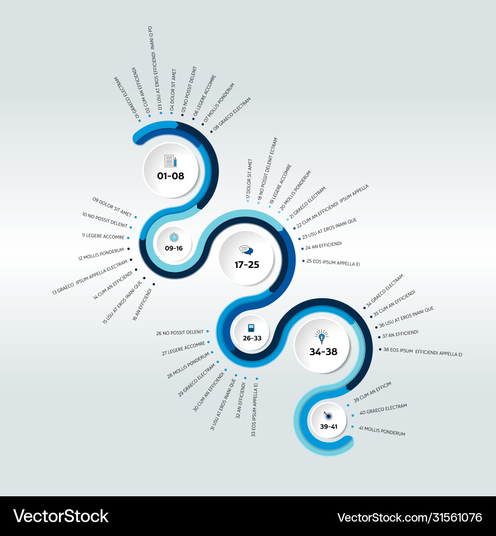 Timeline report template chart scheme step Timeline report template chart scheme step vector image
