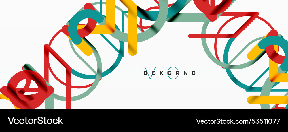 Abstract background circles and colorful round Vector Image