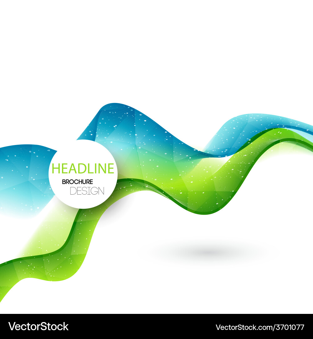 Abstract curved lines background template vector image