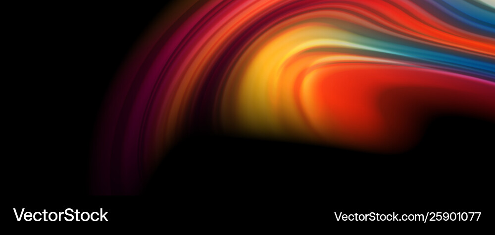 Abstract wave lines fluid rainbow style color Abstract wave lines fluid rainbow style color vector image