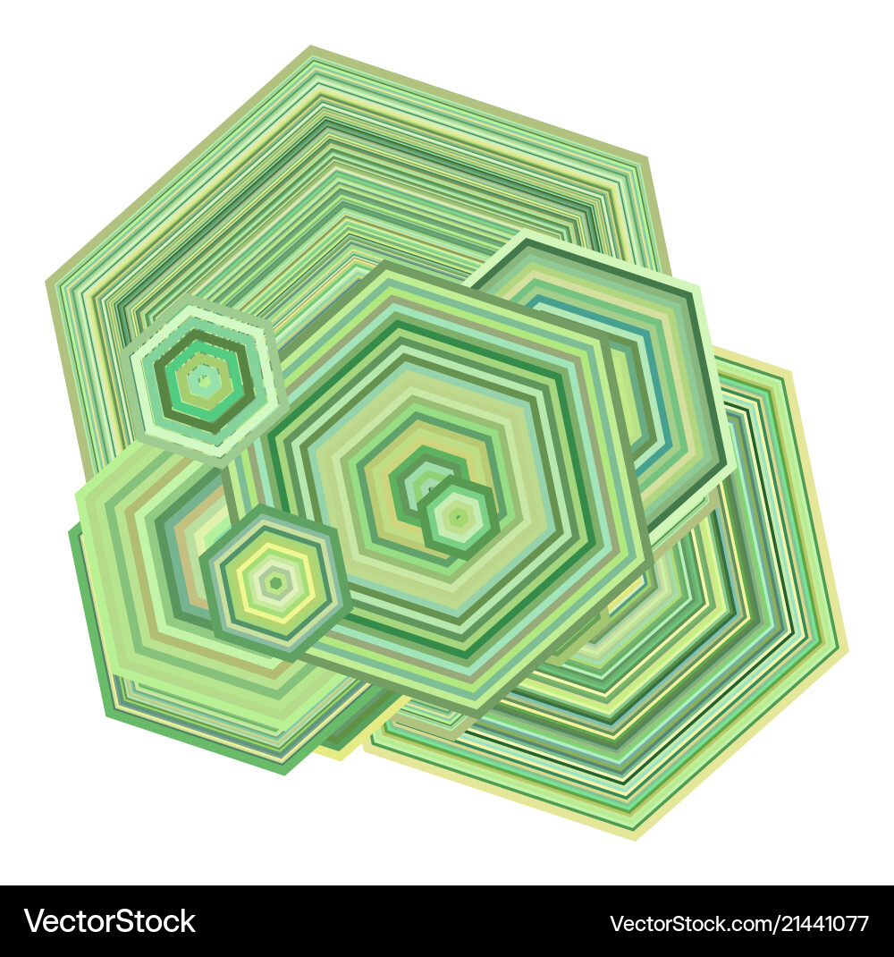 Artistic hexagon background pattern abstract vector image