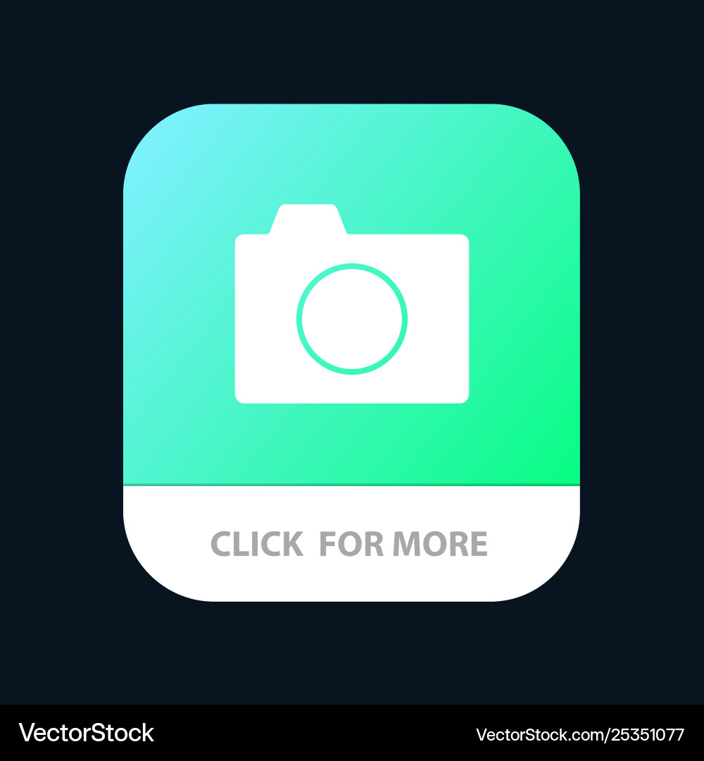 Camera image photo basic mobile app button Camera image photo basic mobile app button vector image
