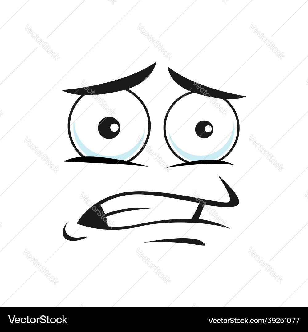 Emoji mit Horror Gesicht Ausdruck schockiert Emoticon Emoji mit Horror Gesicht Ausdruck schockiert Emoticon vektorbild