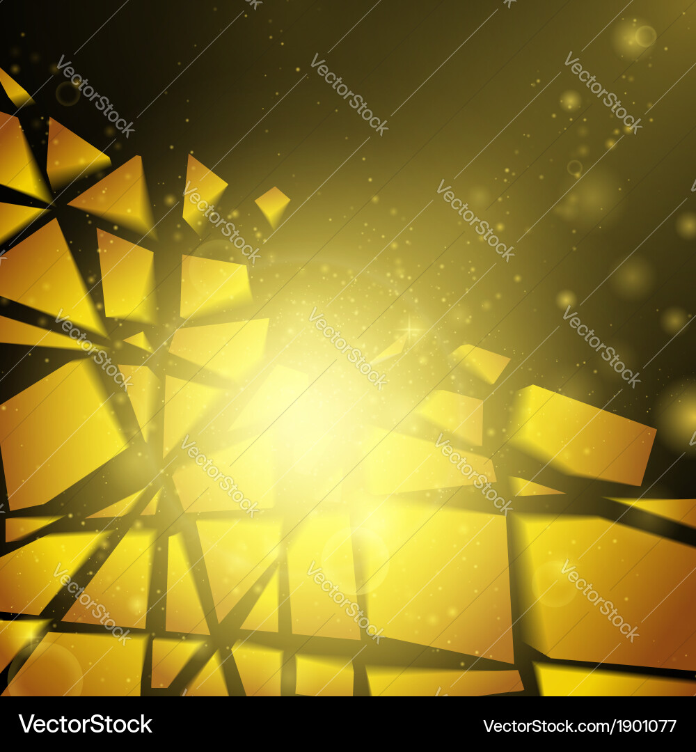 Exploding Gold Abstract Background vector image