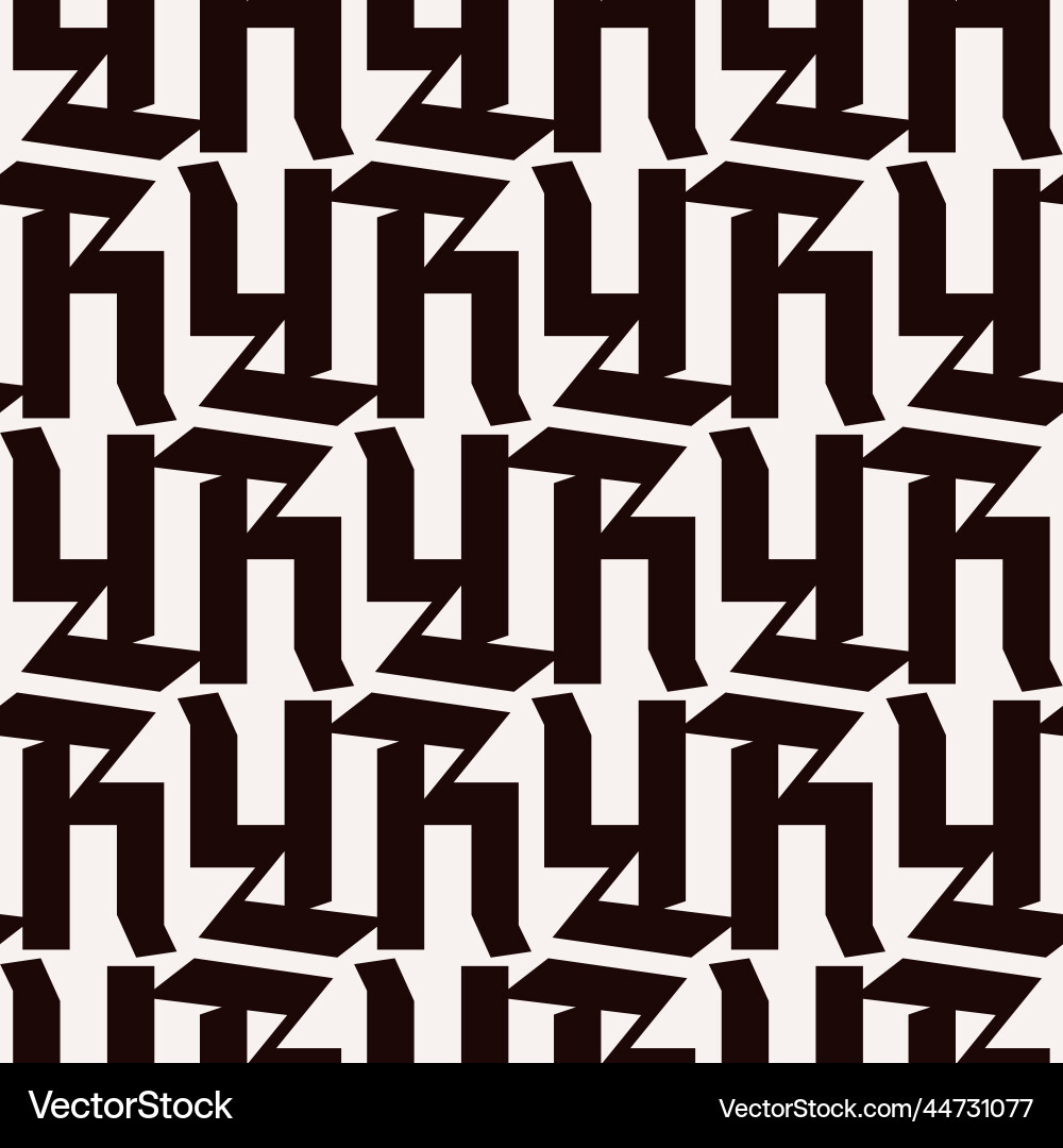 Gothic letters seamless pattern Gothic letters seamless pattern vector image