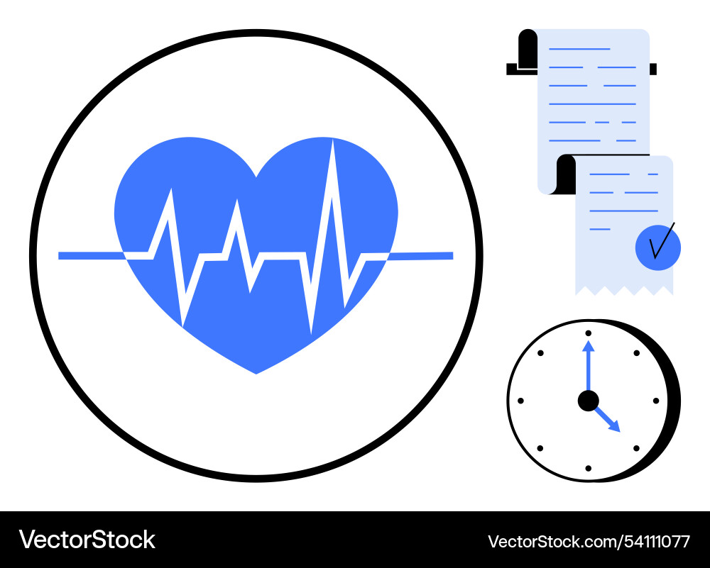 Healthcare management system with scheduling Healthcare management system with scheduling vector image