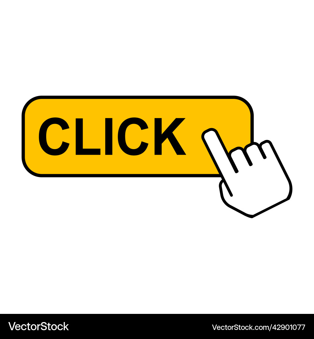 Klicken Sie hier Web-Taste Internet Flat Pointer Klicken Sie hier Web-Taste Internet Flat Pointer vektorbild
