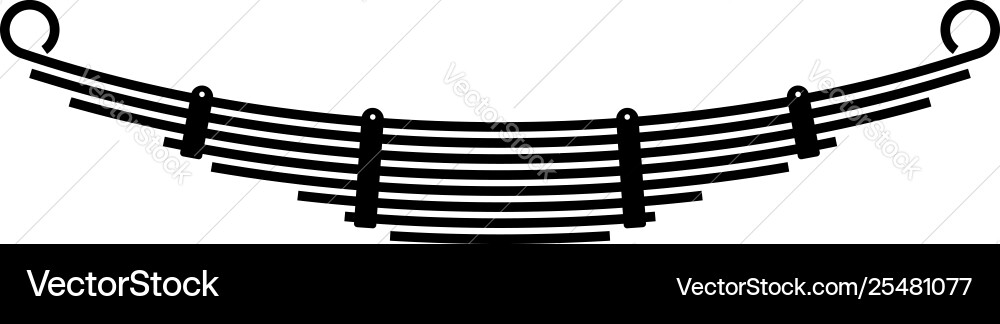 Leaf car spring Royalty Free Vector Image - VectorStock