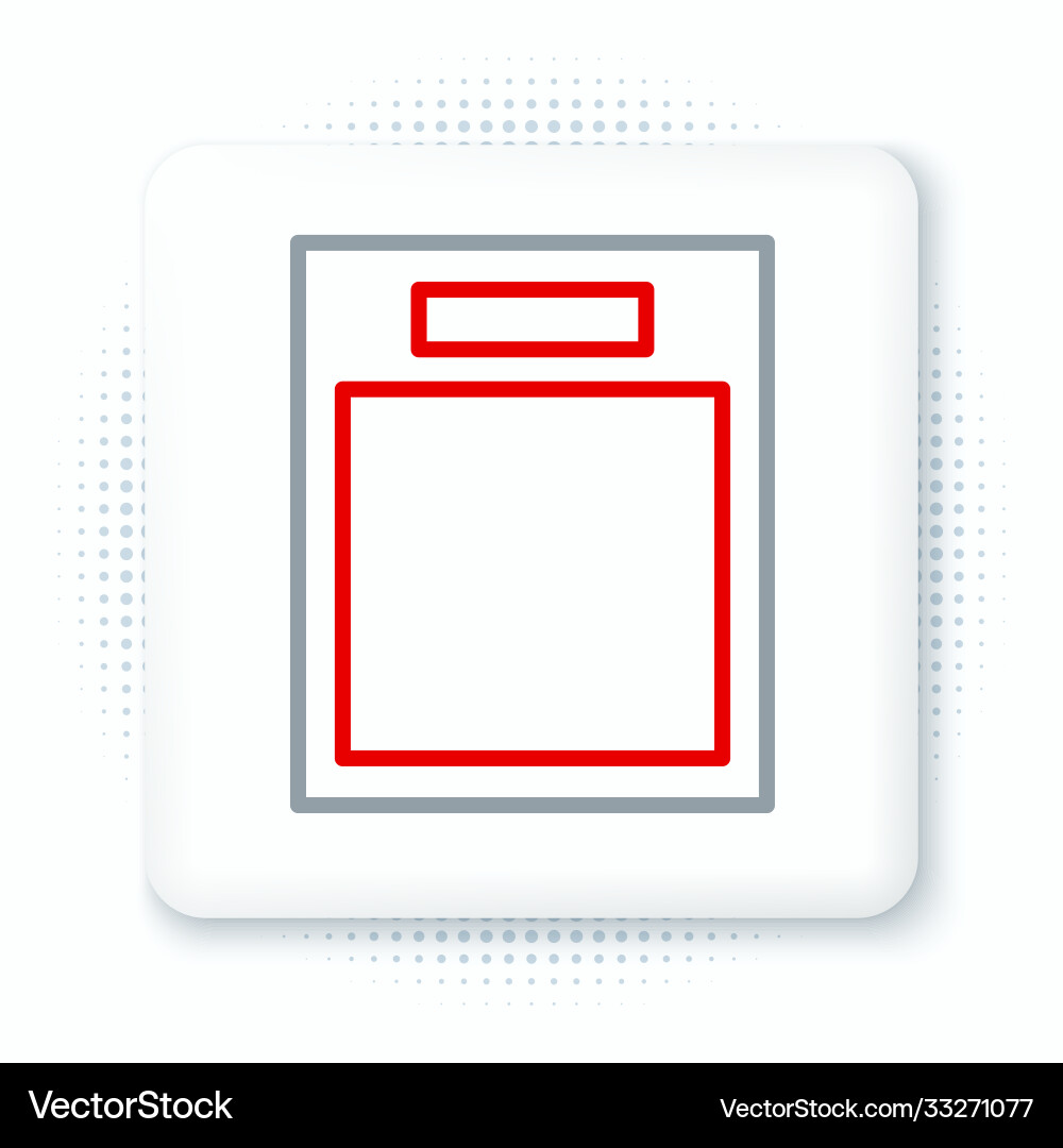 Line empty form icon isolated on white background Line empty form icon isolated on white background vector image