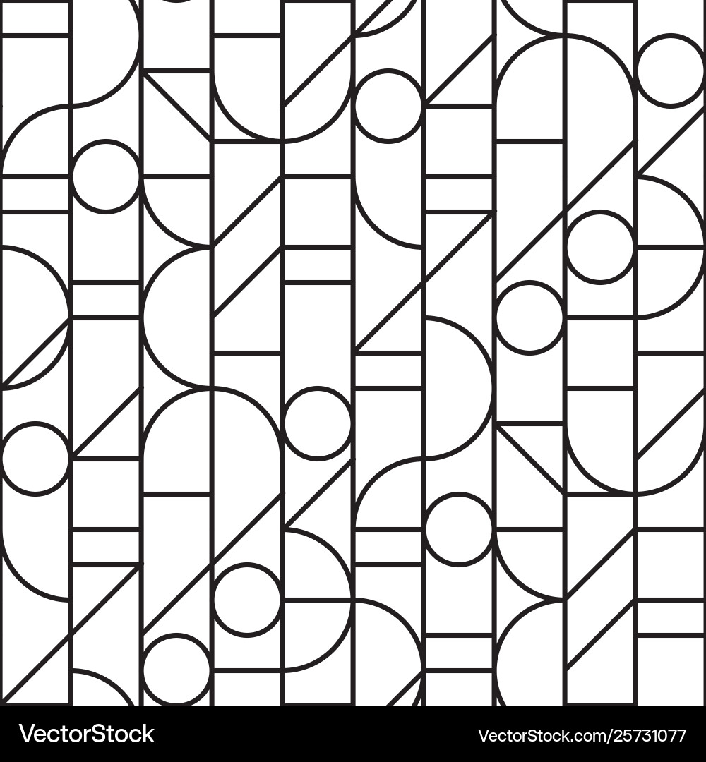 Minimal seamless pattern with bw geometric Minimal seamless pattern with bw geometric vector image