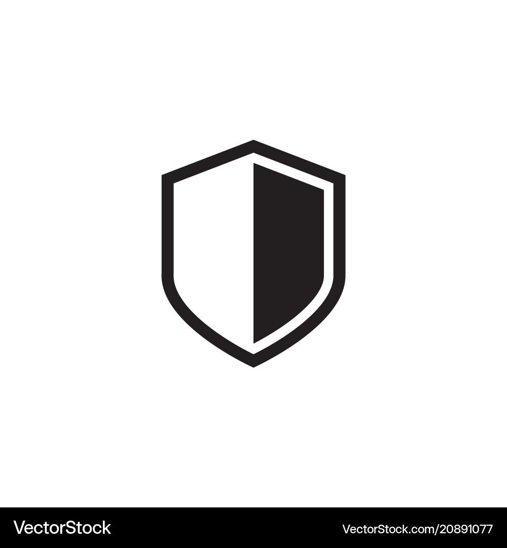 Security icon protection shield Security icon protection shield vector image