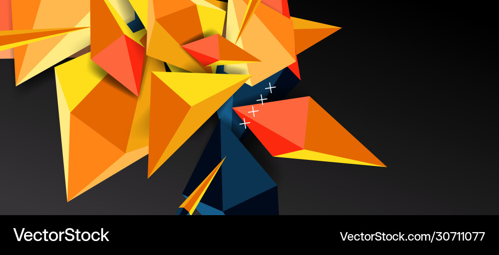 Trendy simple triangle abstract background Vector Image