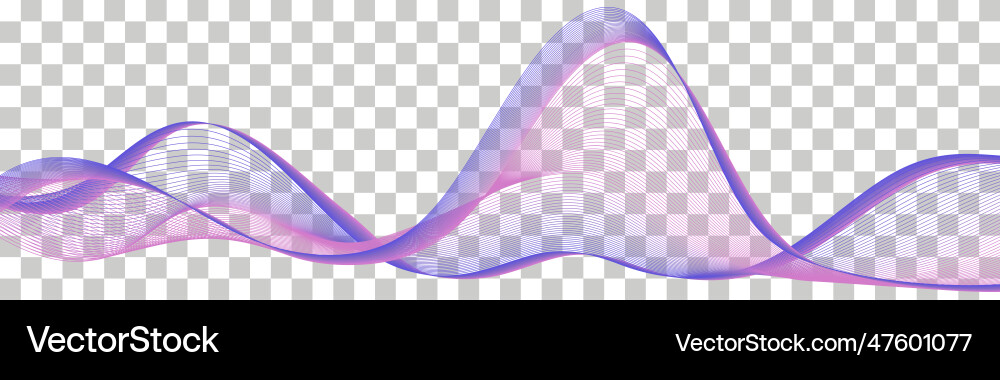 Undulate wave swirl swoosh dynamic soundwave vector image