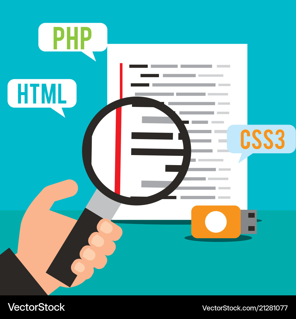 Website der Programmcodierung Website der Programmcodierung vektorbild
